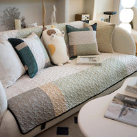 Luxurious Lightweight Cotton Sofa Cover – Anti-Scratch Protective Couch Cover for Furniture