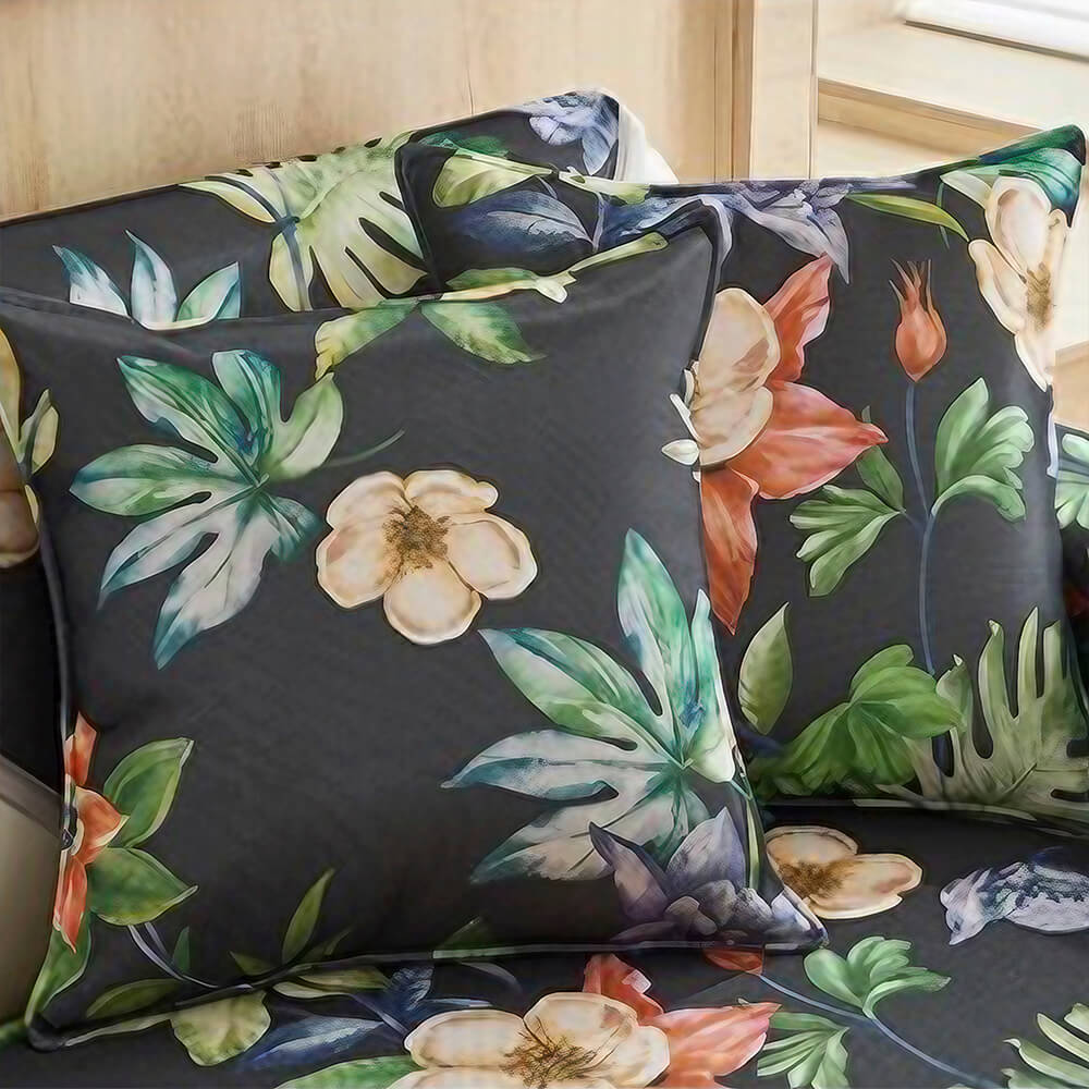Cooling Tropical Leaves Non-Slip Sectional Couch Cover