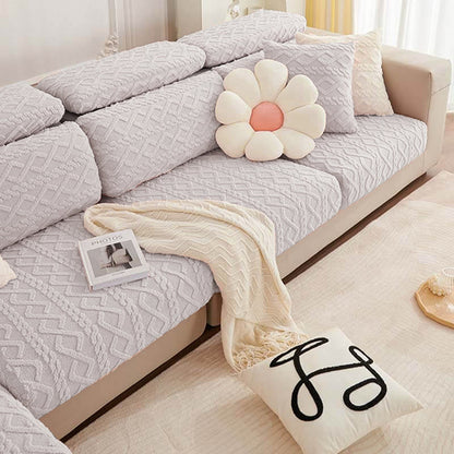 All-Around Plush Fleece Stretch Couch Cover