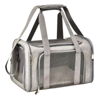 Airline Approved Dog Travel Carrier | Foldable Pet Bag with Breathable Mesh & Safety Clip