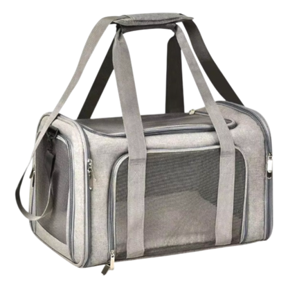Airline Approved Dog Travel Carrier | Foldable Pet Bag with Breathable Mesh & Safety Clip