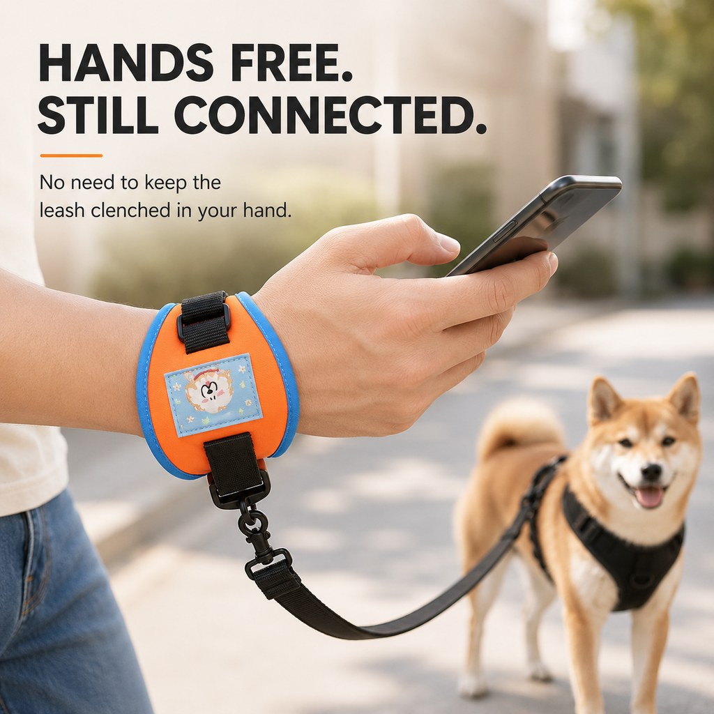 Hands-Free Wrist Dog Leash for Everyday Neighborhood Walks