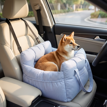Cozy Padded Dog Car Seat Bed for Safer Road Trips