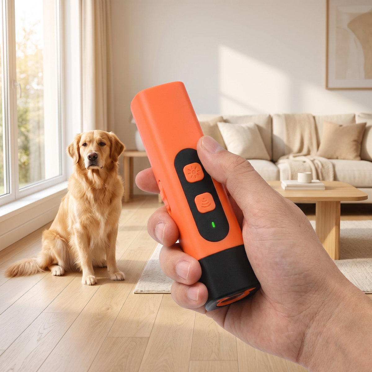 Humane Ultrasonic Bark Control Device for Calmer Dogs
