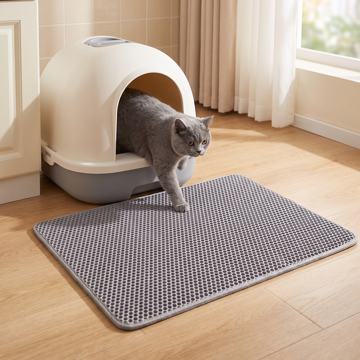 Waterproof Honeycomb Foam Litter Mat for Cleaner Floors