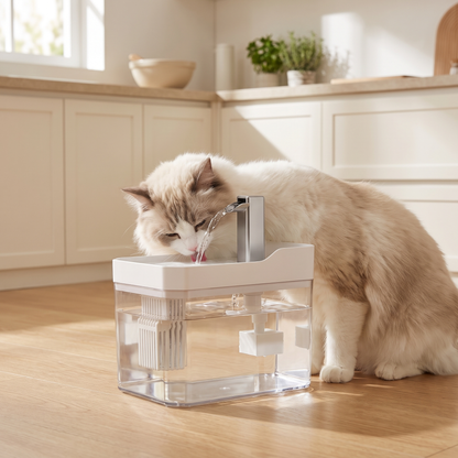 Fresh Stainless Spout Cat Fountain for Better Hydration
