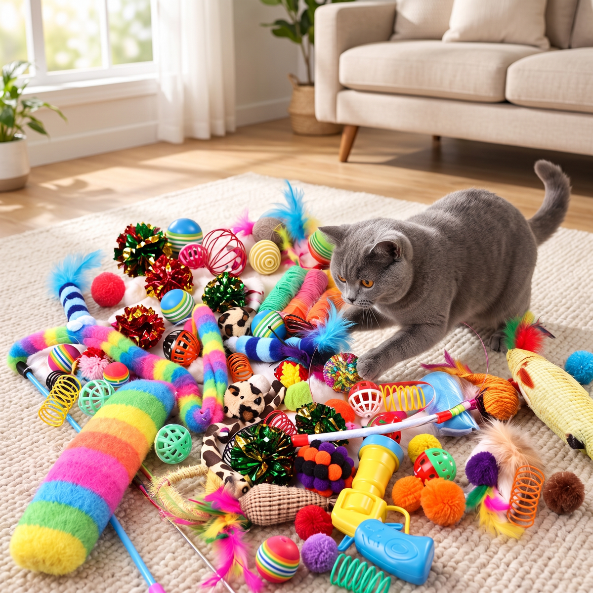 Exciting Mixed Cat Toy Variety Pack for Endless Fun
