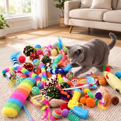 Exciting Mixed Cat Toy Variety Pack for Endless Fun