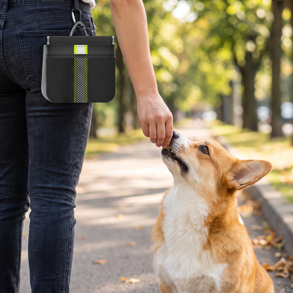 Waterproof Dog Training Treat Pouch with Metal Snap Buckle
