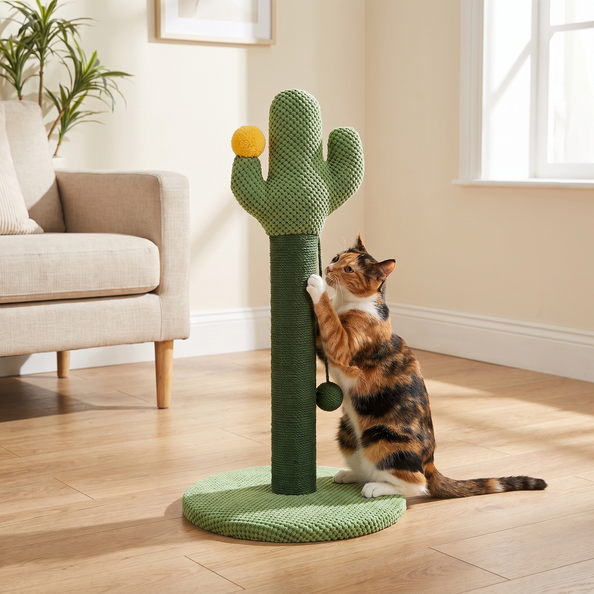 Cactus Cat Scratching Post for Indoor Cats