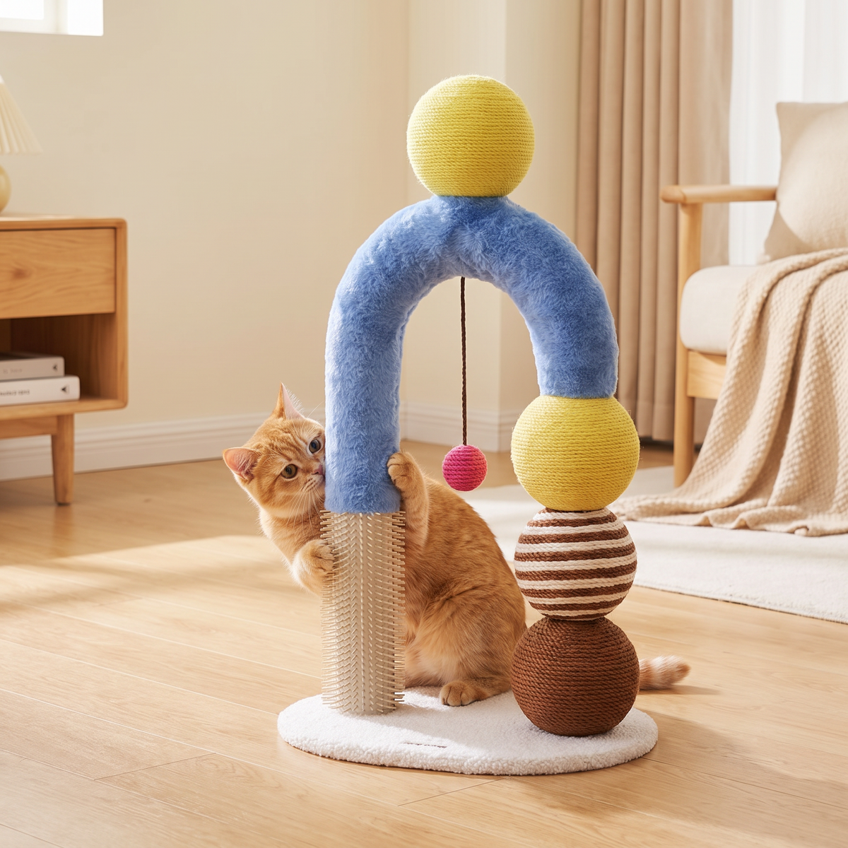 Multi-Functional Cat Scratching Post for Indoor Cats