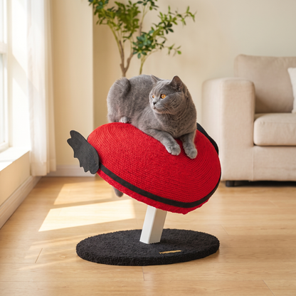 Red Heart Sisal Cat Tree Tower for Indoor Cats