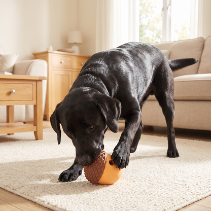 Silicone Acorn Treat Dispensing Dog Toy