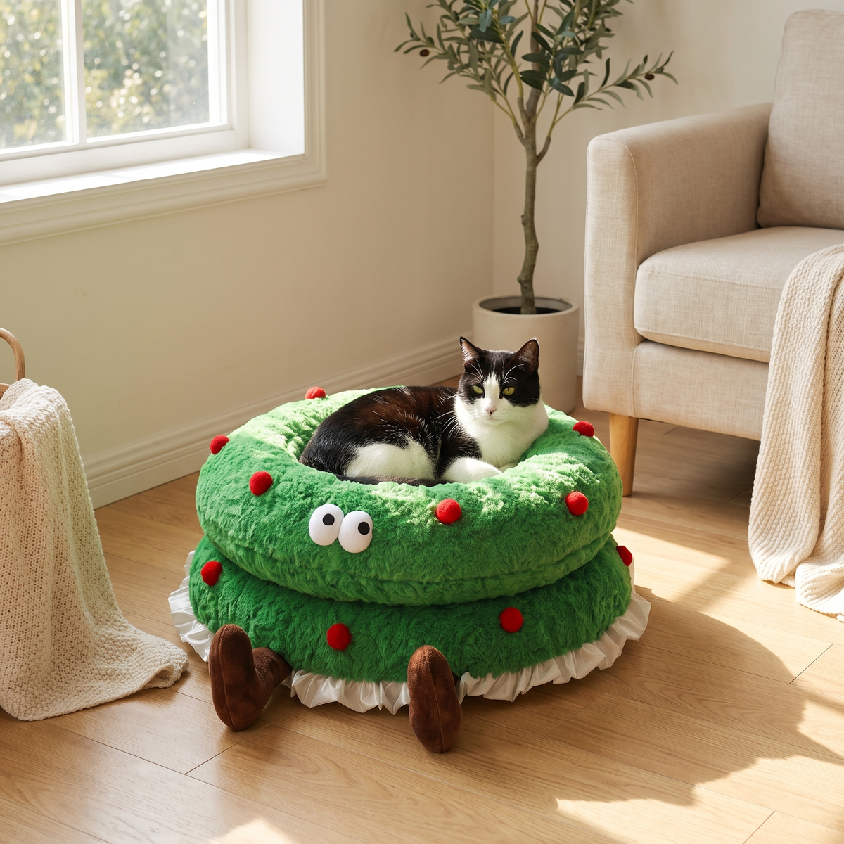 Thick Winter Warm Cat Bed