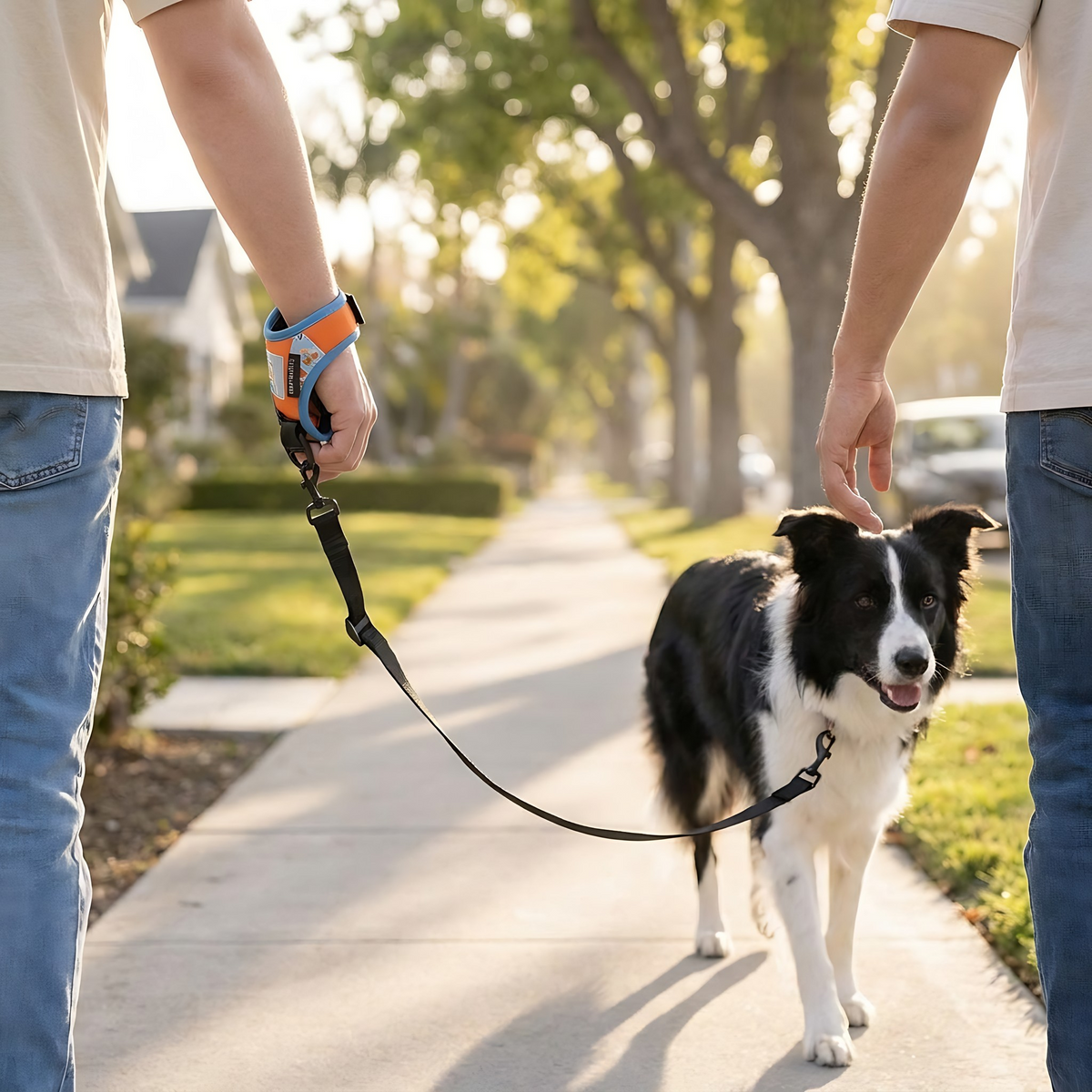 Hands-Free Wrist Dog Leash for Everyday Neighborhood Walks
