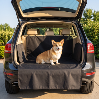 Dog Cargo Liner for SUVs with Bumper Flap for Muddy Trips