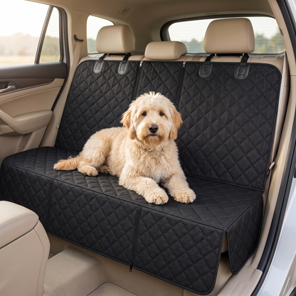 Waterproof Dog Car Seat Cover for Back Seat, Quilted Protector