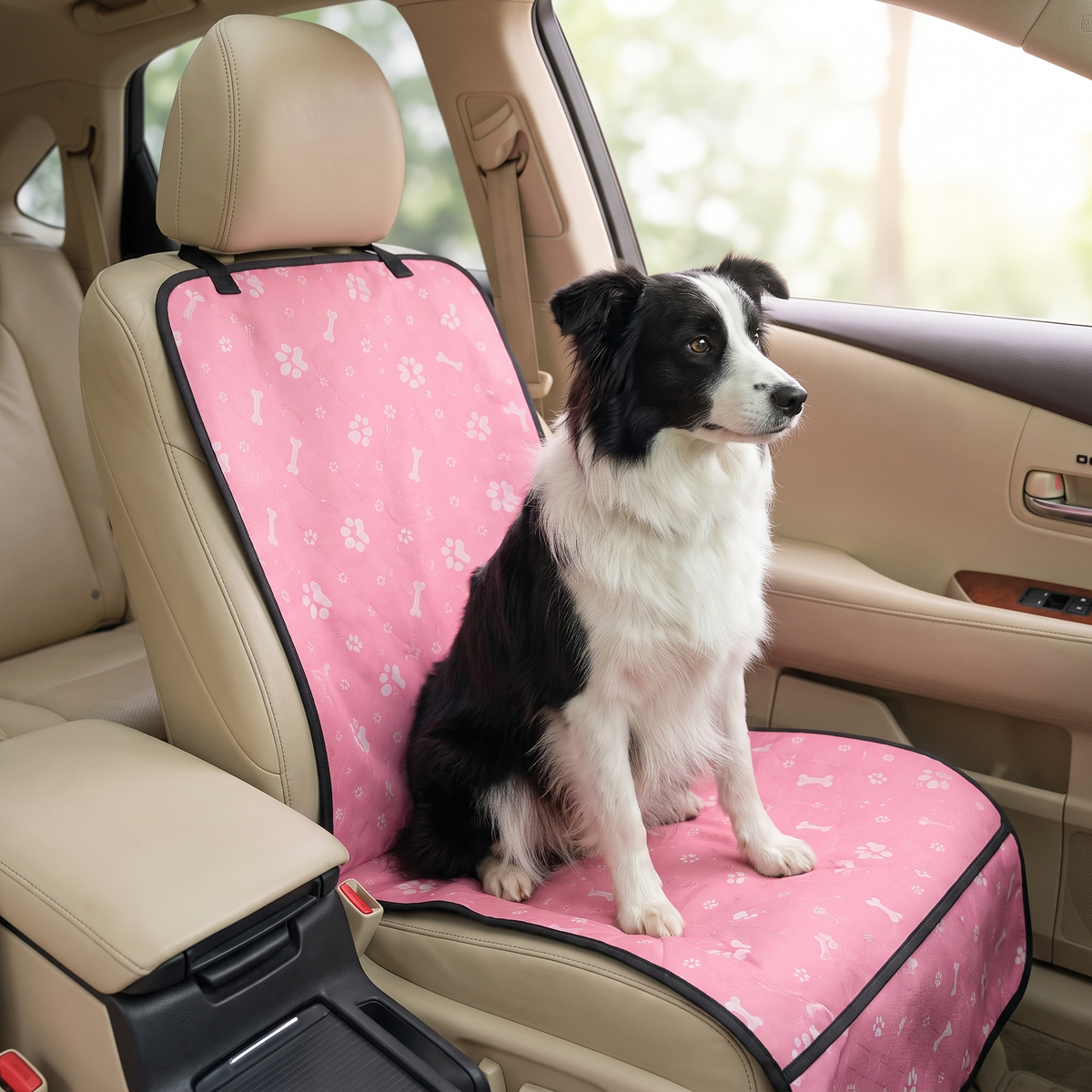 Water Resistant Front Seat Cover for Dogs, Cars, SUVs & Trucks