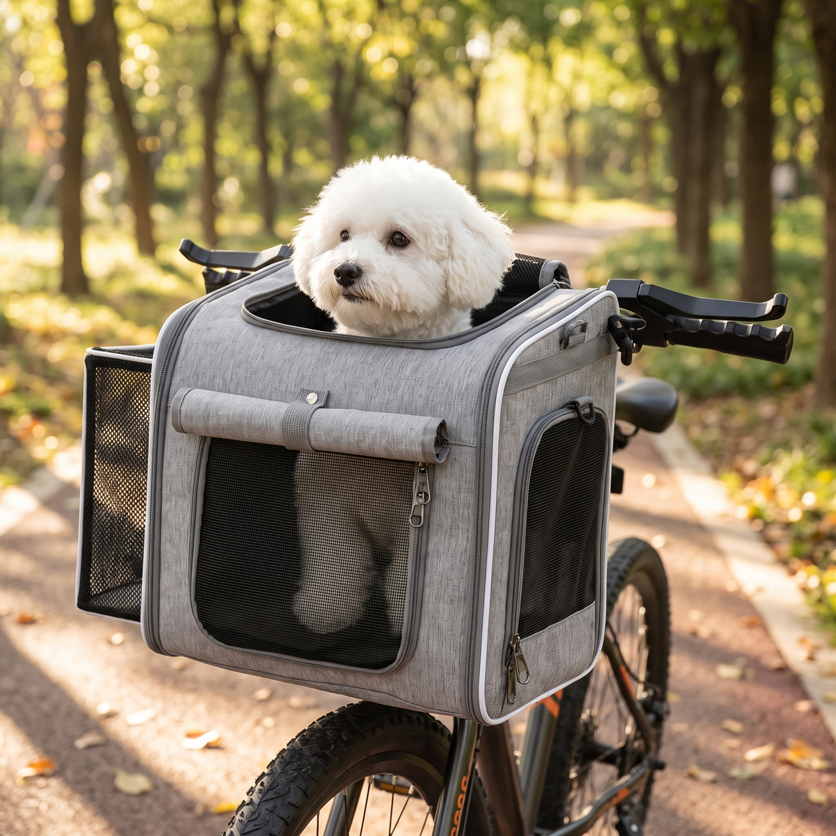 Bike Pet Carrier Backpack, Expandable 4-in-1 for Cats & Small Dogs