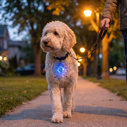 Dog Collar Light, Rechargeable Clip-On LED for Night Walks