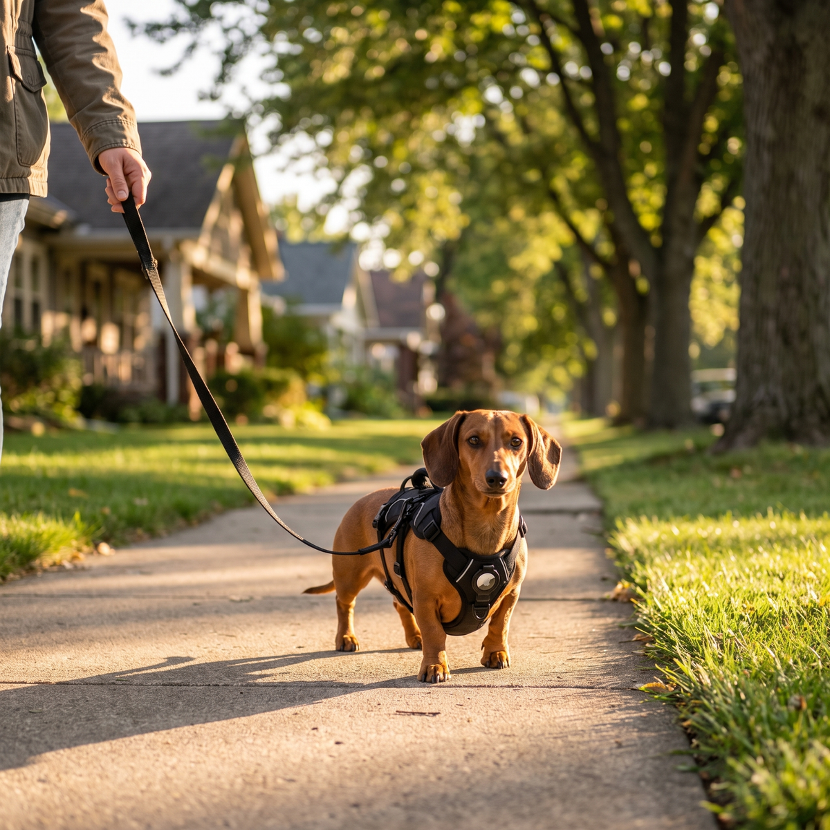 AirTag-Compatible Escape-Resistant Harness for Dogs That Pull