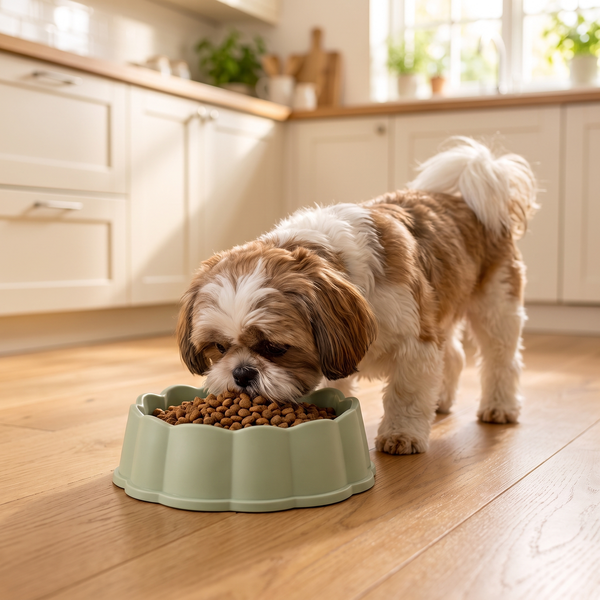 Stylish Scalloped Pet Bowl for Charming Food & Water Time