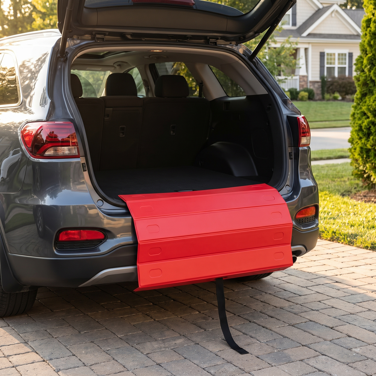 Bumper Protector for Dog Ramps on SUVs, Foldable Mat