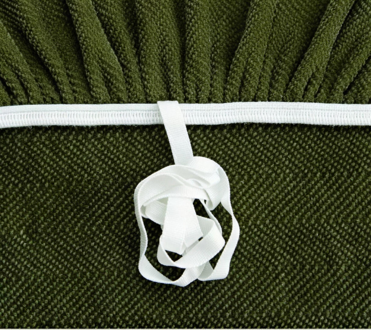 Green elastic strap and anchor