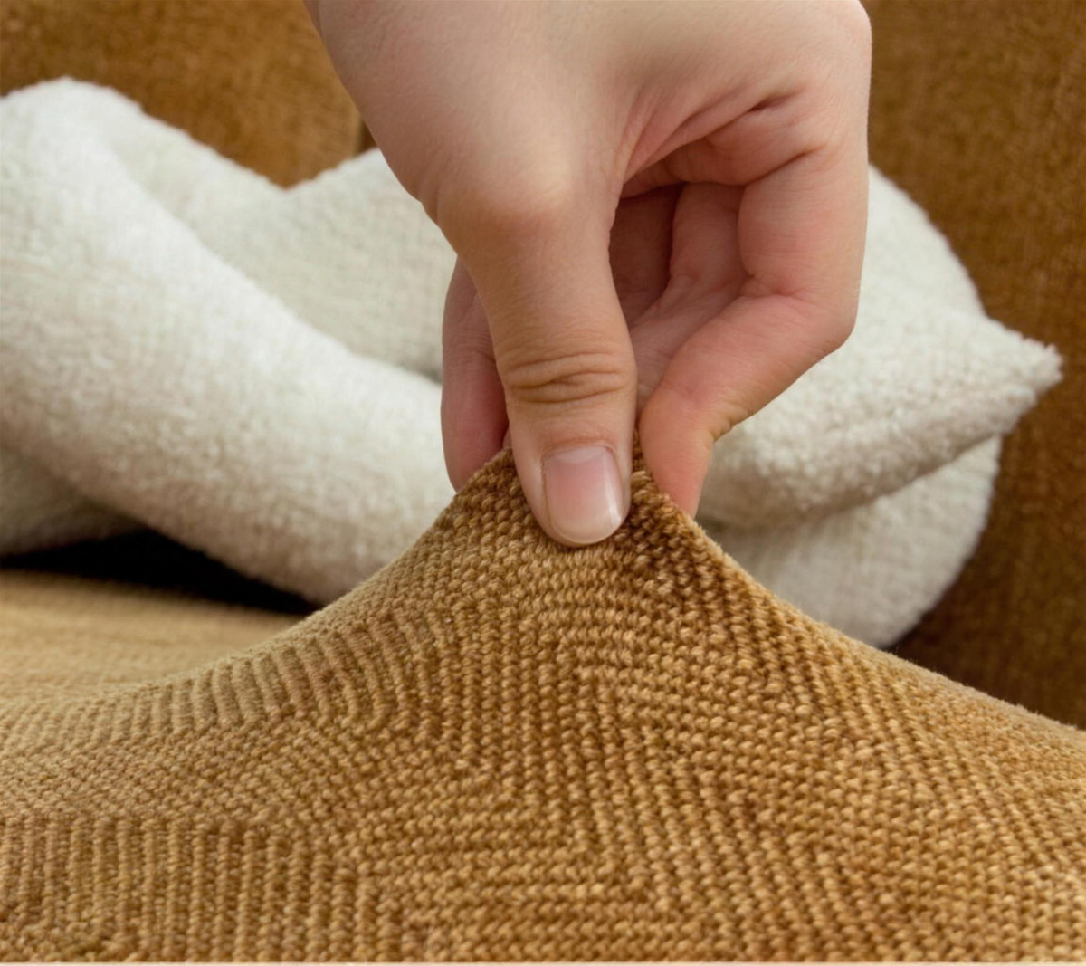 Coffee soft stretch fabric