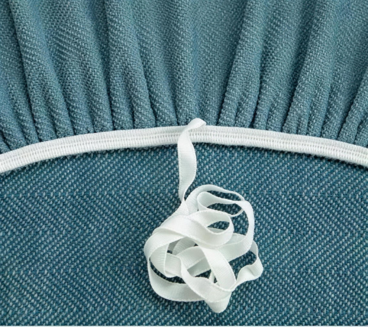Blue elastic strap and anchor
