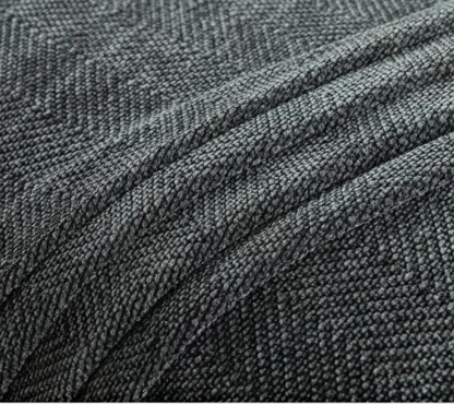 Grey herringbone texture close-up