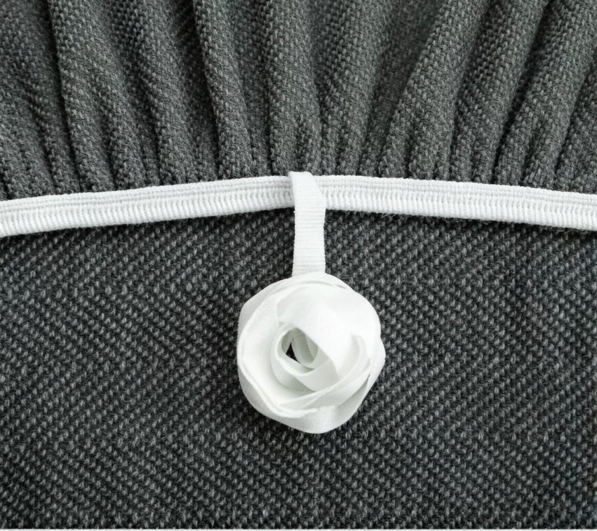 Grey elastic strap and anchor