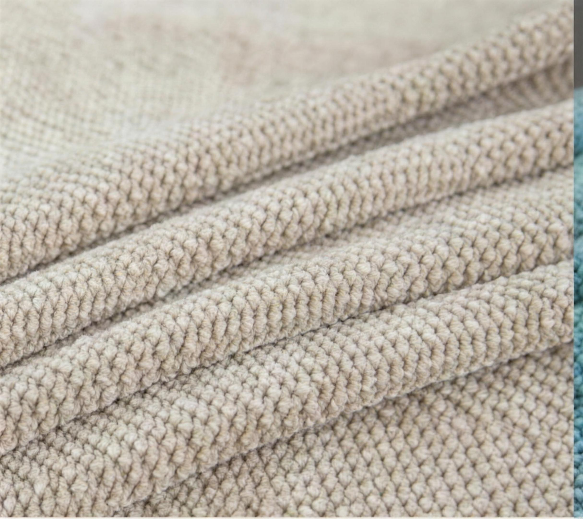 Beige herringbone texture close-up