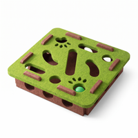 Entertaining Felt Cat Puzzle Box for Hide-and-Seek Play
