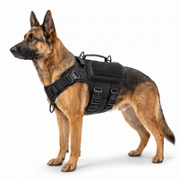 Tactical Dog Harness for Large Dogs, Hiking & Training Vest