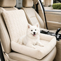 Dog Car Seat for Small Dogs & Cats, High Back Corduroy Booster
