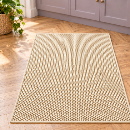 Smart Double-Layer Honeycomb Litter Mat for Clean Floors