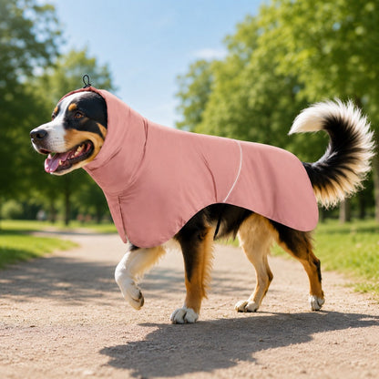 Dog Raincoat with Hood, Lightweight Sun & Rain Cape