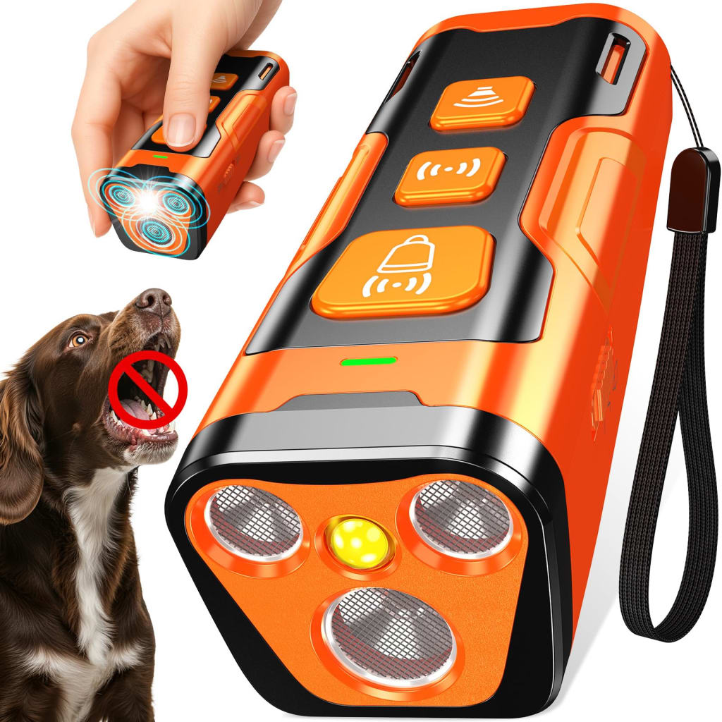 Dog Bark Control Device | Ultrasonic Training Aid – Humane & Portable