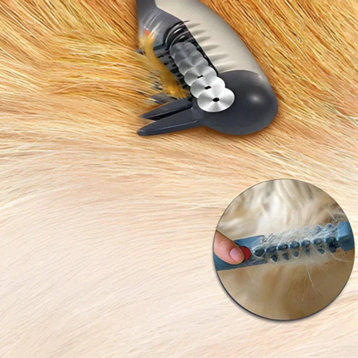 Anti-Tangle Pet Grooming Rake – Perfect for Dogs with Long, Thick, or Curly Hair