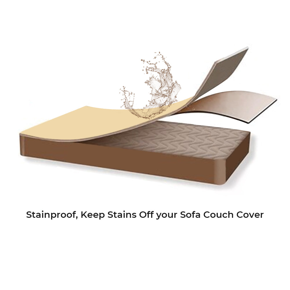 Waterproof, Thick & Cozy Faux Sherpa Fleece Non-Slip Couch Cover Protector