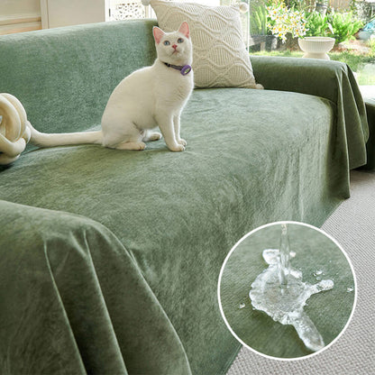 Luxuriously Soft, Waterproof Armchair Cover — Scratch-Resistant, Non-Linting Throw Slipcover