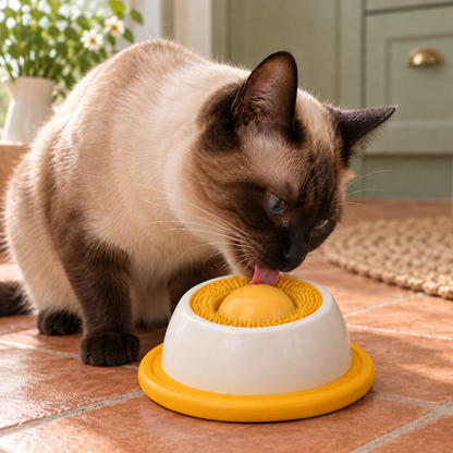 Engaging Textured Lick Mat Slow Feeder for Calm Mealtimes