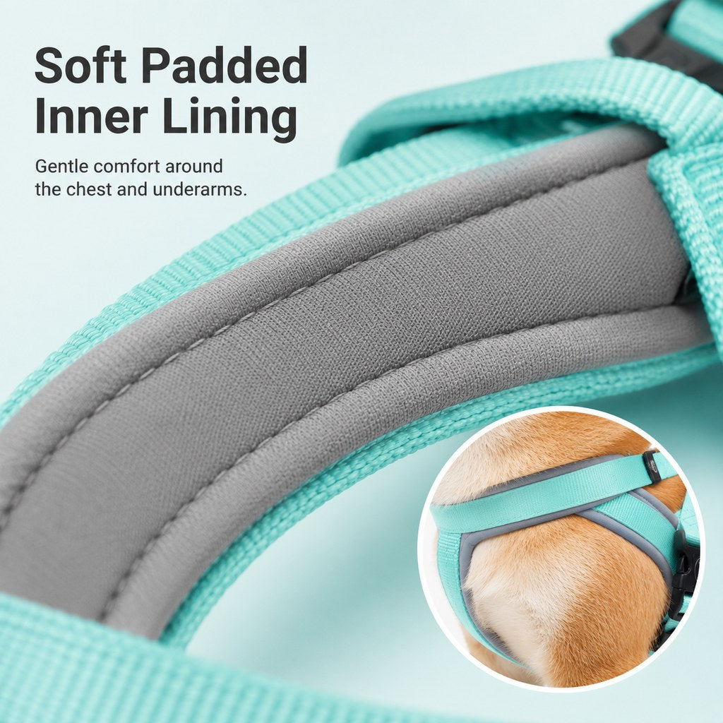 Step-In Dog Harness and Leash Set for No-Choke Daily Walks