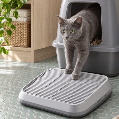 Clever Double-Layer Litter Catcher Step for Tidy Floors