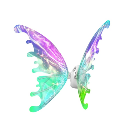 Cute Dog Costume with Butterfly Wings | Adjustable Lightweight Fairy Outfit with LED Lights