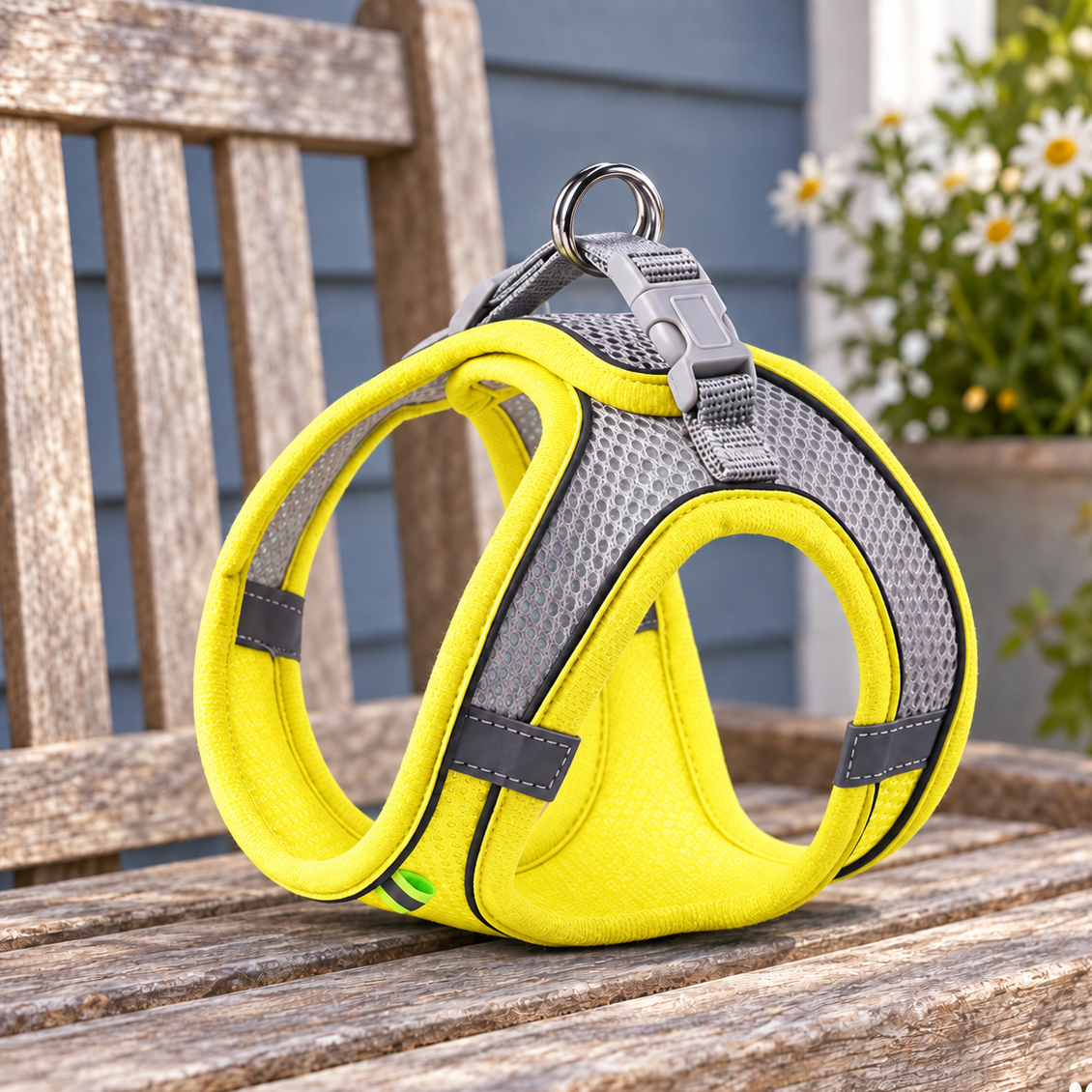 Comfy Reflective Mesh Harness & Leash Set for Safer Walks