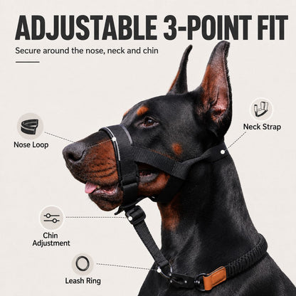 No Pull Dog Head Halter, Padded & Adjustable for Walks