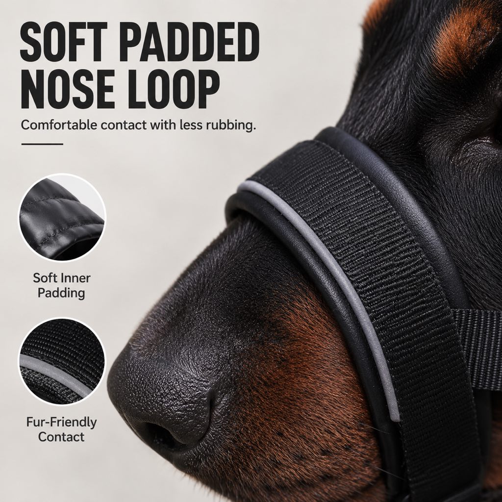 No Pull Dog Head Halter, Padded & Adjustable for Walks