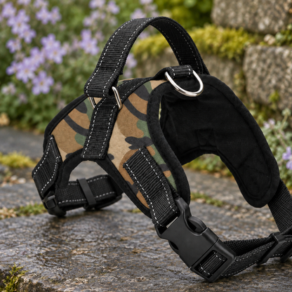 Adjustable Nylon Quick-Release Dog Harness for Safer Walks